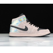 Powder Air Jordan BQ6472-602 Iridescent (W) Dirty Mid 1 0728